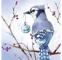 L1054440 Luncheon Napkin-Blue Jay