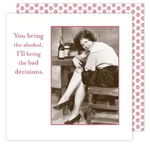 SMN111 Cocktail Napkin-Bad Decisions