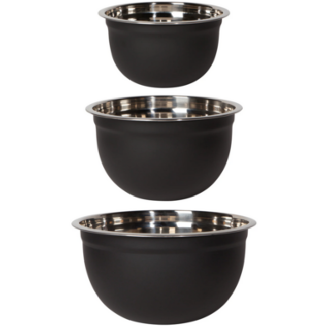5205022 Mixing Bowl Set/3-Black 5205022 Mixing Bowl Set/3-Black