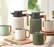 424481TP Cafe Insulated Carafe (1.2L) Taupe