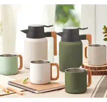 424481TP Cafe Insulated Carafe (1.2L) Taupe