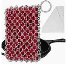 76216 Cast Iron Chain Scrubber w/Silicone