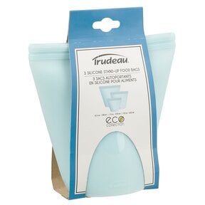 03020119 Set/3 Silicone Stand-Up Food Bags