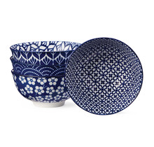 07720706 Pad Print Bowl 6"-Floral Blue