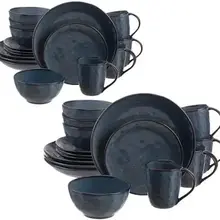 07720411 Mercerie Reactive 16pc Dinnerware-Navy