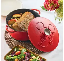 49052-C Farberware x Disney Cast Iron Dutch Oven 4.75 qt-Red