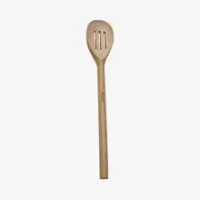 CC06105 Beechwood Slotted Spoon 12"