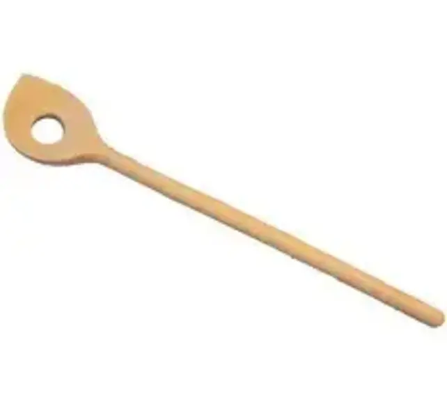 CC06113 Beechwood Pointed Spoon w/Hole 12"