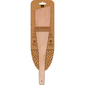 NKU1735D Neem Angled Wood Spatula