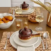 BOW006A Set of 4 Onion Soup Bowls