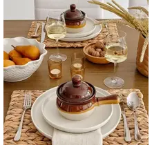 BOW006A Set of 4 Onion Soup Bowls