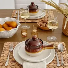 BOW006A Set of 4 Onion Soup Bowls