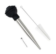 NP5898 S/S Baster w/Needle and Brush (Set/3)