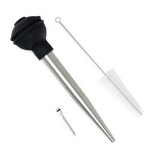 NP5898 S/S Baster w/Needle and Brush (Set/3)
