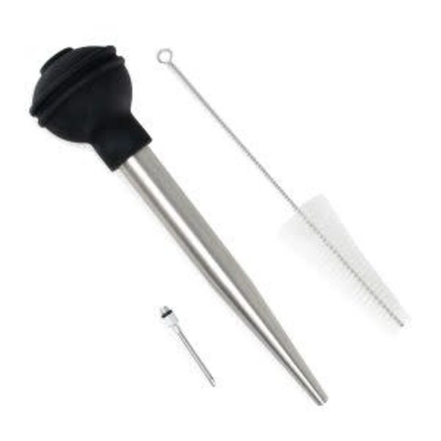 NP5898 S/S Baster w/Needle and Brush (Set/3)