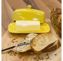 5037006 Butter Dish-Rect-Lemon