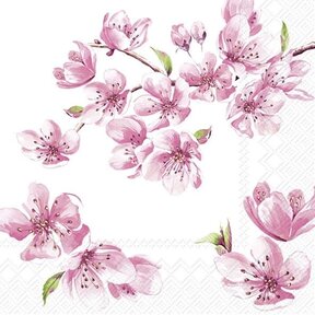 L1034050 Luncheon Napkin-Sakura -Rose