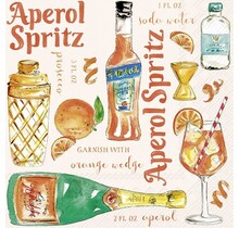 C1076500 Cocktail Napkin-Aperol Spritz