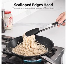 1366591  Silicone Tongs 10.5"-Black