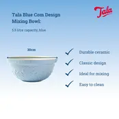 Ceramic 5.5L Tala Mixing Bowl (Cornflower Blue)