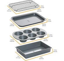 CM50052 Chicago Metallic Toaster Oven Set/4