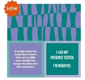 366-7007-Cocktail Napkin "Recent Study/I'M Negative" 366-7007-Cocktail Napkin "Recent Study/I'M Negative"