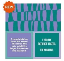 366-7007-Cocktail Napkin "Recent Study/I'M Negative"