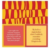 366-7023-Cocktail Napkin "Internet/My Bed"