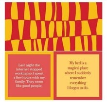 366-7023-Cocktail Napkin "Internet/My Bed"