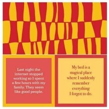 366-7023-Cocktail Napkin "Internet/My Bed"