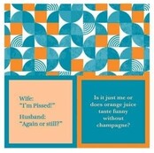 366-7029-Cocktail Napkin "Pissed/Orange Juice"