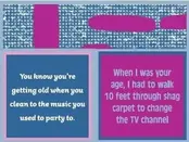 366-7115-Cocktail Napkin "Shag Carpet/Party To"