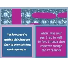 366-7115-Cocktail Napkin "Shag Carpet/Party To"