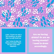 366-7026 Cocktail Napkin "Drunk Me/Are We Having Drinks"