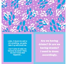 366-7026 Cocktail Napkin "Drunk Me/Are We Having Drinks"