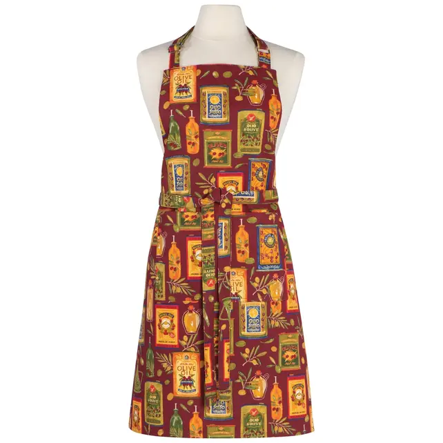 NAP3645D-Chef Apron-Olive Oil
