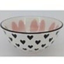 700  Pad Print Bowl Small Heart - Black/Pink(07720700)