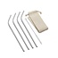 Outset 76624 Bent S/S Straws Set/4 + Cleaning Brush