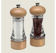 H312061 Cole & Mason Basics Wood  Salt & Pepper Gift Set