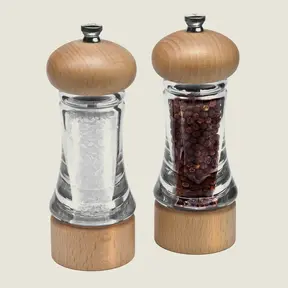 H312061 Cole & Mason Basics Wood  Salt & Pepper Gift Set