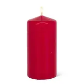 D718401 Pillar Candle 7"-Dark Red