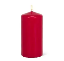 D718401 Pillar Candle 7"-Dark Red