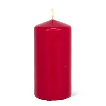 D718401 Pillar Candle 7"-Dark Red