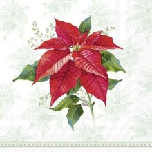 L1088420 Luncheon Napkin-Classic Poinsettia