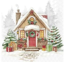 L1093700 Luncheon Napkin-Festive House