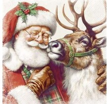L1094860 Luncheon Napkin-Santa's Best Friend