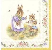 L816300 Luncheon Napkin-Spring Fantasy Easter