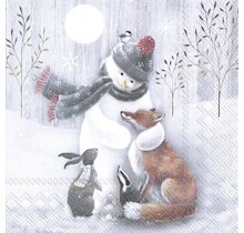 L926200-Luncheon Napkin-Frosty Hug