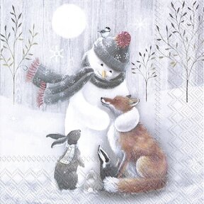 L926200-Luncheon Napkin-Frosty Hug