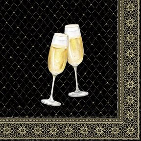 C1062679 Cocktail Napkin-Golden Drinks (gold)